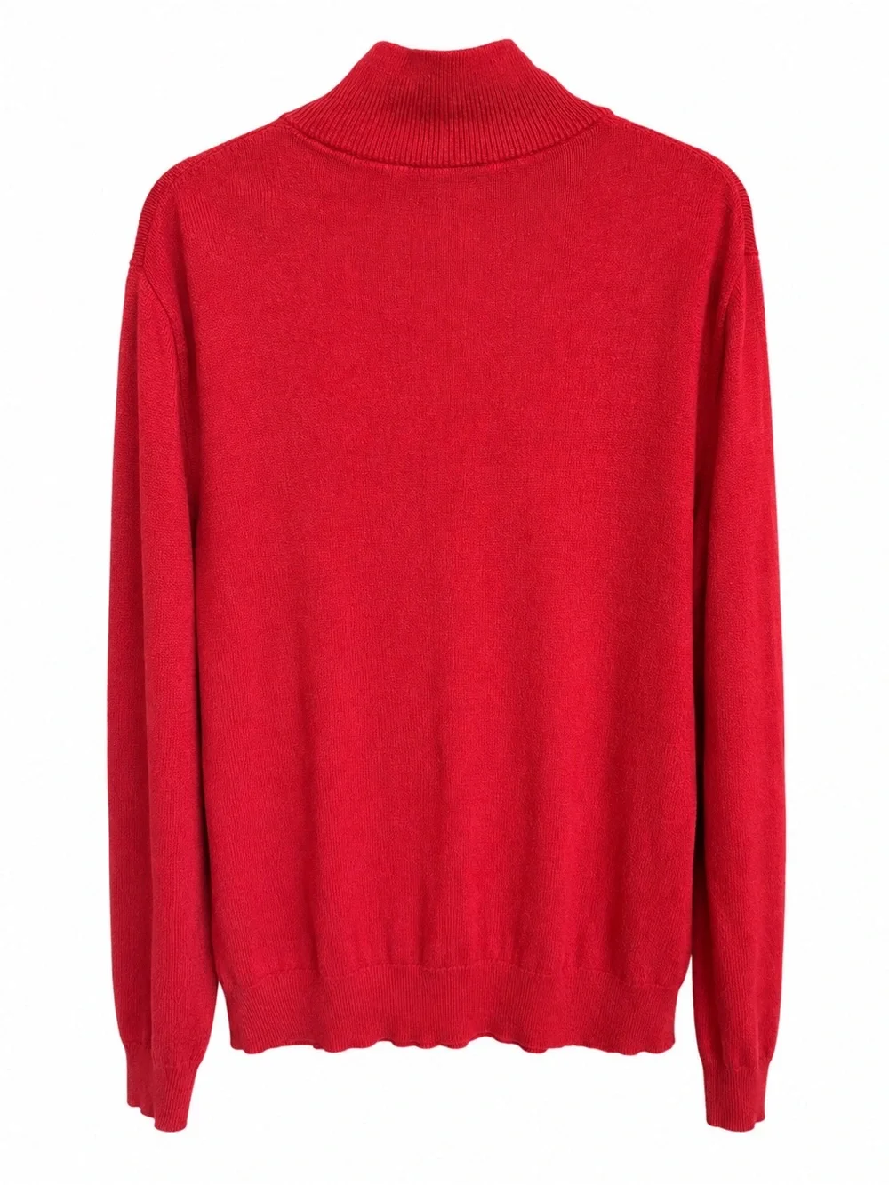 J.Crew Red 100% Cotton Quarter Zip Sweater Men’s XL